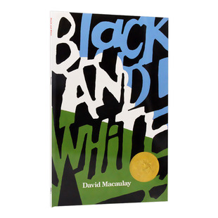 正版 Black and White 黑与白 凯迪克金奖绘本