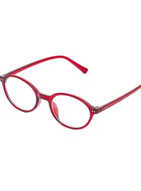 三福复古轻盈椭圆小框平光镜 时尚潮流配饰氛围感眼镜 842247