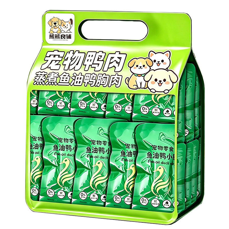 蒸煮鱼油鸭肉鸡胸肉干猫零食狗狗