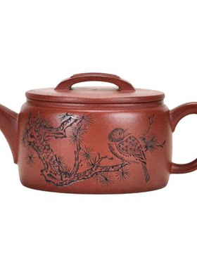 范家壶庄全手工原矿红皮龙汉瓦壶