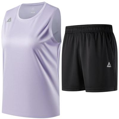 匹克速干科技无袖跑步套装