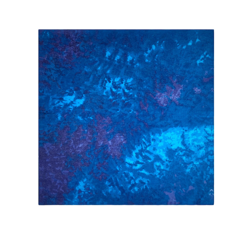 THECOLOR BANDANA美式复古纯棉方巾蓝色嘻哈裤巾户外头巾机车围巾