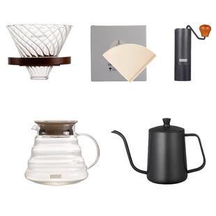 koonan手冲咖啡套装玻璃咖啡滤杯手冲壶咖啡过滤器手冲咖啡壶套装
