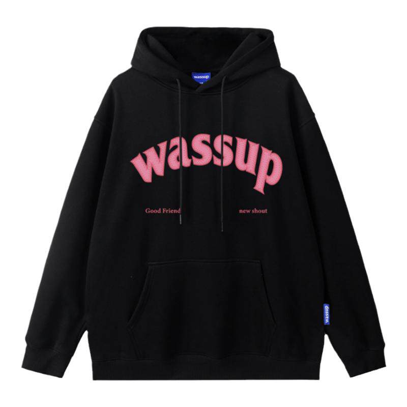 WASSUP国潮男士连帽卫衣套头