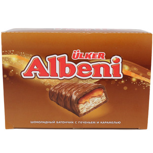 ULKER优客牌Albeni牛奶巧克力夹心饼干40g哈萨克斯坦进口休闲零食