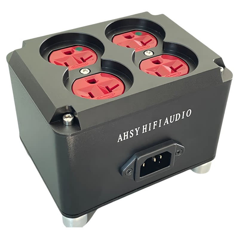 HIFI荷宝美标20A美式电源插座音响功放CD机专用排插铝合金接线板