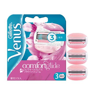 吉列女士白茶适配3刀头剃毛刀