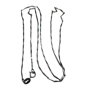 925纯银项链 镀K白金项链 瓜子链盒仔链配吊坠好看耐拉 韩版