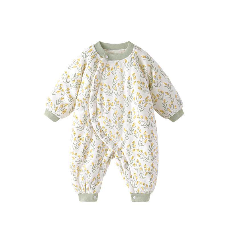 婴儿棉服冬装恒温保暖连体衣加厚宝宝衣服秋冬季年新生婴幼儿夹棉