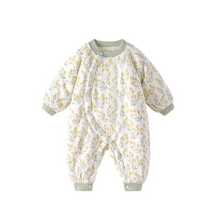 婴儿棉服冬装恒温保暖连体衣加厚宝宝衣服秋冬季年新生婴幼儿夹棉