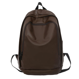 书包女大学生设计感小众百搭PU双肩包男潮流ins韩版高中旅行背包