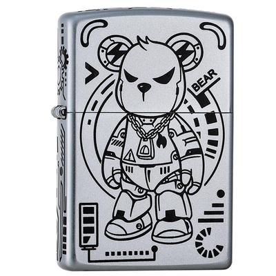 深雕机械熊之宝防风zippo