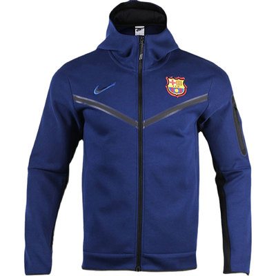 Nike/耐克正品巴萨足球男子运动时尚休闲连帽夹克外套 DH7827-492