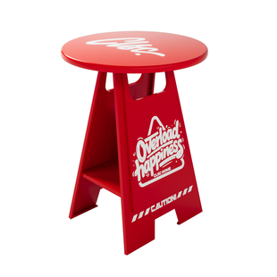 CLSC警示牌边几创意客厅阳台小户型沙发边桌小桌子多巴胺置物架