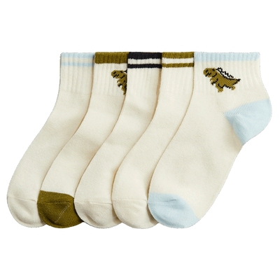 HM童装儿童男童袜子2025年秋季新款时尚舒适踝袜1274215