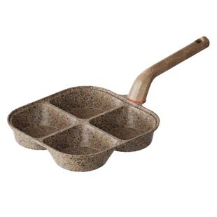 Amercook煎蛋神器鸡蛋汉堡锅加大加深不粘早餐煎蛋专用四孔煎锅