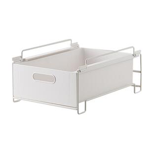 橱柜可叠加抽屉式收纳盒杂物零食饮料整理盒厨房深柜收纳储物筐