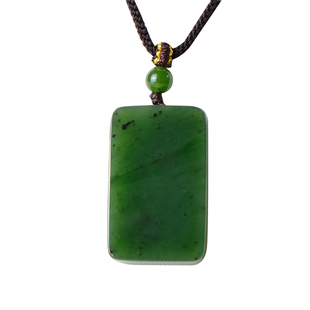 凤飞凰和田玉碧玉平安无事牌吊坠男女款玉坠情侣玉佩玉石项链男士
