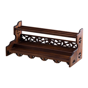 桌面茶架茶台实木小型博古架茶杯架茶具置物架收纳架新中式茶壶架