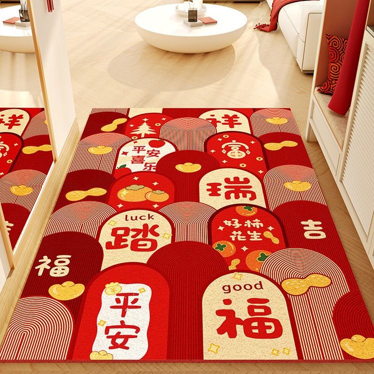 龙年高端入户门丝圈地裁剪打理进门网红玄关耐脏垫地脚垫免可垫