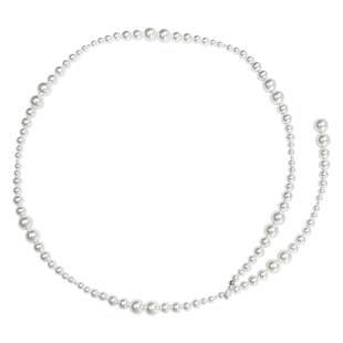 方糖家 倪妮同款叠戴施家珍珠纯银长款项链轻奢小众高级感颈链女