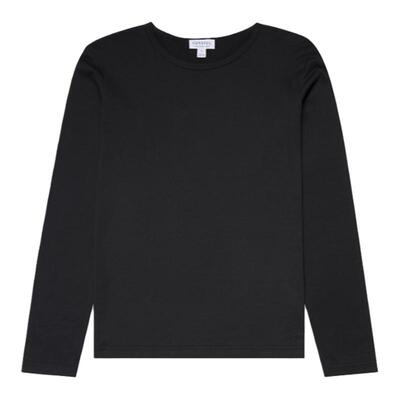 SUNSPEL早春女士Supima棉长袖T恤