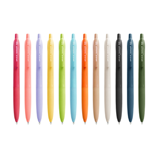 nakabayashi仲林 日本中性笔0.5mm按动签字笔按动速干水笔学生考试刷题用替芯黑笔高颜值顺滑中性笔官方旗舰