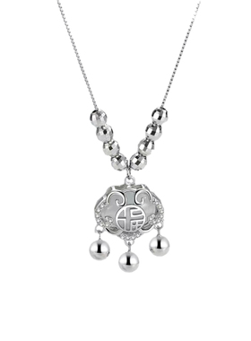 中国风平安锁项链串珠