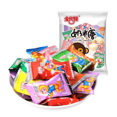 金丝猴小镀铝奶糖500g袋装牛奶糖