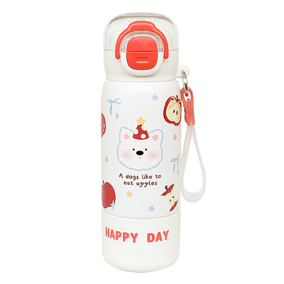 可爱保温杯女生吸管水杯女新款2025高颜值带盖喝水316不锈钢杯子