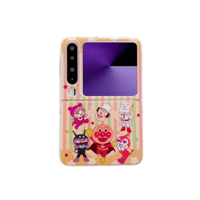 可爱面包超人小熊折叠屏手机壳