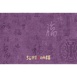 九紫离火运地垫入户门垫紫色出入平安防滑耐脏大门口脚垫进门地毯