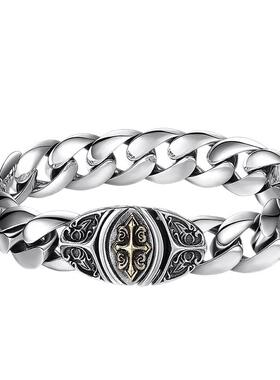 富贵鹿男士纯银泰银插扣