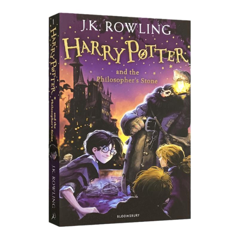 哈利波特与魔法石英文原版1 Harry Potter and the Philosopher's Stone英语原著小说全套书籍密室阿兹卡班的囚徒火焰圣杯凤凰社