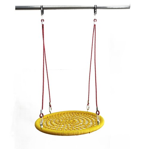 网红儿童圆盘秋千鸟巢摇篮户外摇椅椅广场设备公园景区吊编织商城