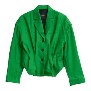 Pushbutton 春夏女士港风复古收腰西装夹克外套银泰百货 301596