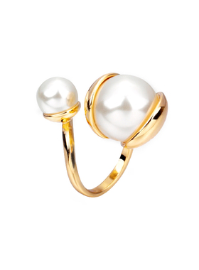 奥米迪奥珍珠戒指女日韩网红气质