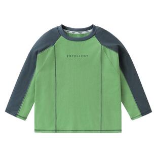 右欧男童潮酷长袖T恤纯棉童装2026新款春秋款打底衫儿童宝宝上衣