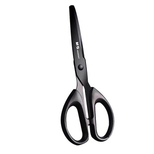 晨光黑刃剪刀办公用品家用锋利不粘胶耐磨不锈钢剪刀剪纸美工大号学生专用手工剪子升级加长多功能小号高颜值