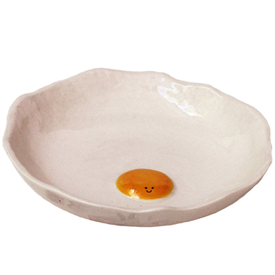 景德镇言下餐饮具酸奶碗煎蛋泡面碗个人专用冰淇淋陶瓷釉下彩可爱