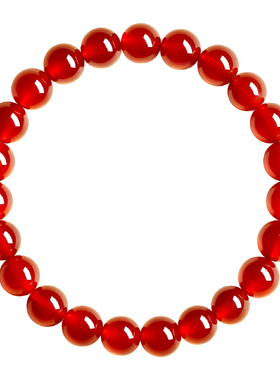 纯天然红玛瑙手链送长辈礼物