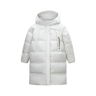 匡威童装女童长裤羽绒服2025冬季新款加绒加厚外套中大童上衣