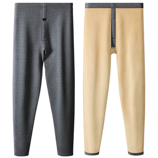 七匹狼加绒保暖裤男款冬季加厚打底秋裤青少年高档男士保温裤棉裤