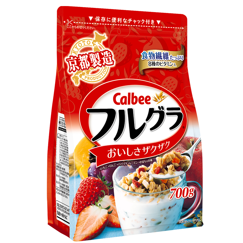 【口味上新】卡乐比calbee水果麦片2袋日本进口燕麦片多口味可选