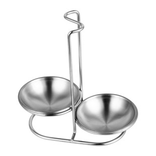 不锈钢汤勺架托火锅汤勺漏勺套装漏勺架收纳架挂勺子架酒店汤壳架