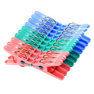 汇丰信佳 塑料衣服夹子 强力弹簧防风夹 晒衣夹 晾衣夹 小号20只