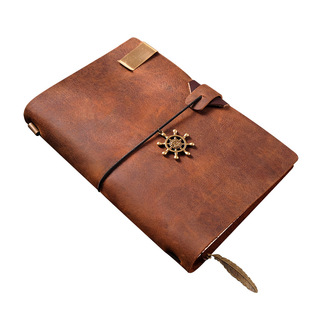 旅行笔记本定制复古牛皮本子 创意记事本日记本 tn手帐活页手账本