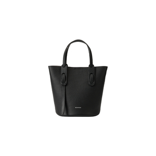 HONGU/红谷女包百搭菜篮子包水桶包牛皮单肩斜挎包通勤手提包包