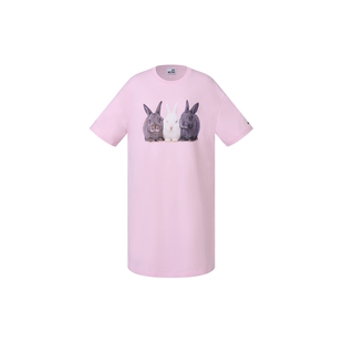 【全新上市】Love Moschino26早秋 女士圆领落肩T恤连衣裙