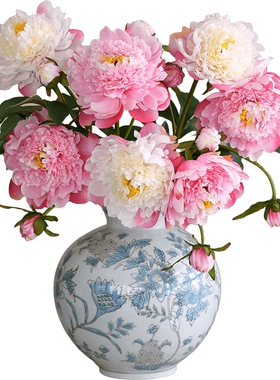 牡丹花仿真花客厅餐桌装饰花艺